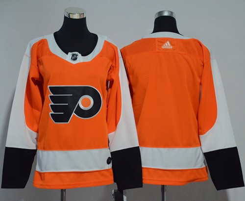 Adidas Philadelphia Flyers Blank Orange Home Authentic Women Stitched NHL Jersey